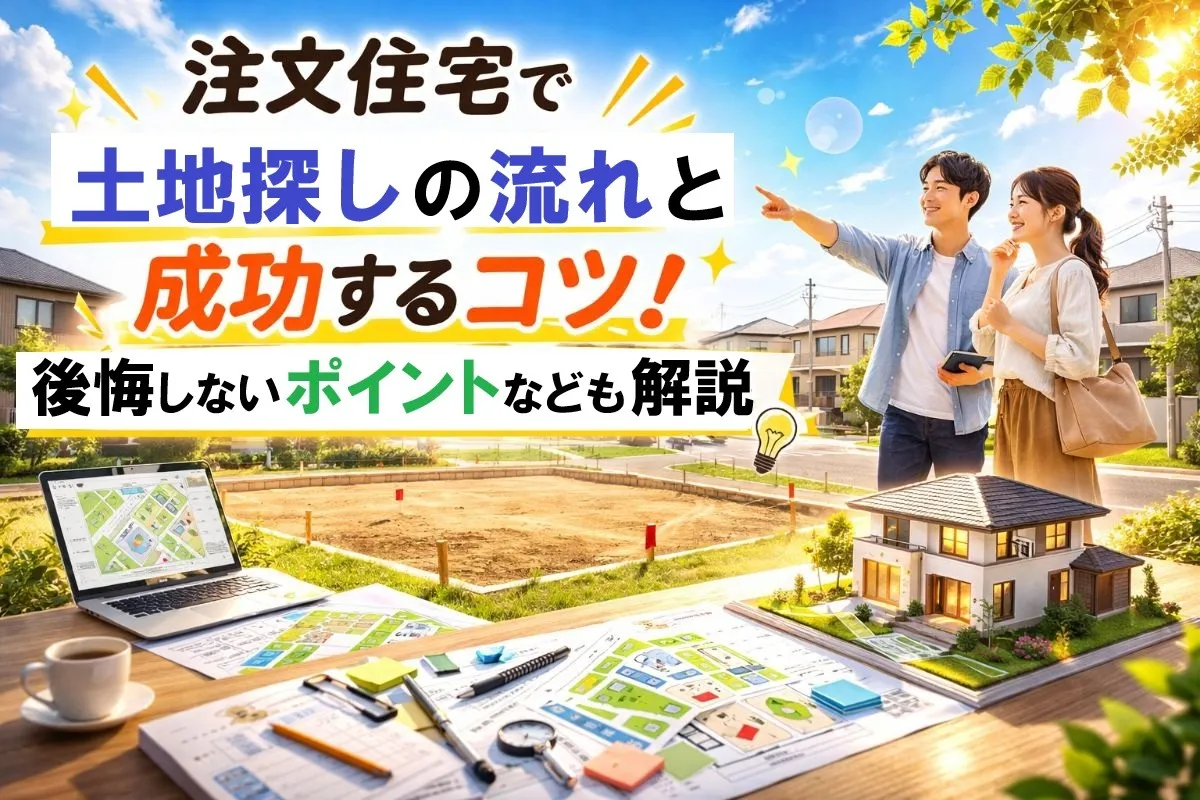 注文住宅で土地探しの流れと成功するコツ!後悔しないポイントなども解説