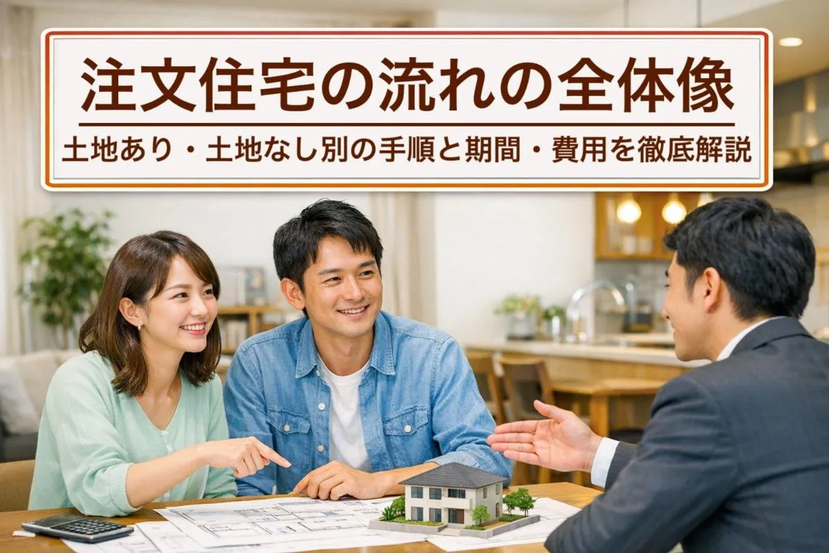 注文住宅の流れの全体像|土地あり・土地なし別の手順と期間・費用を徹底解説