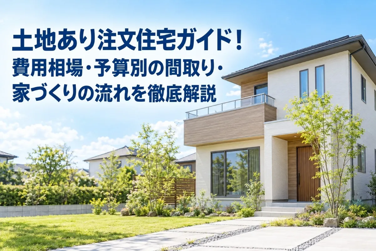 土地あり注文住宅ガイド!費用相場・予算別の間取り・家づくりの流れを徹底解説